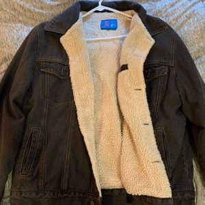 Vintage Wool lined denim jacket